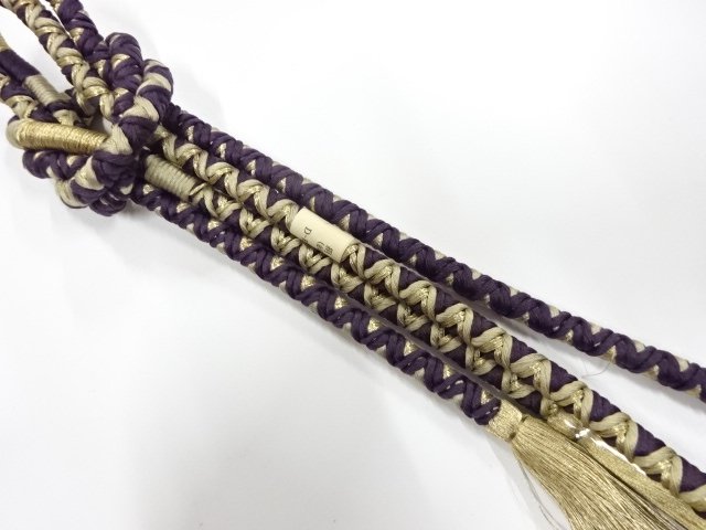 未使用品　正絹　手組帯締め